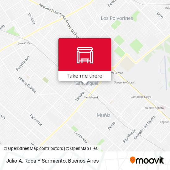 Mapa de Julio A. Roca Y Sarmiento