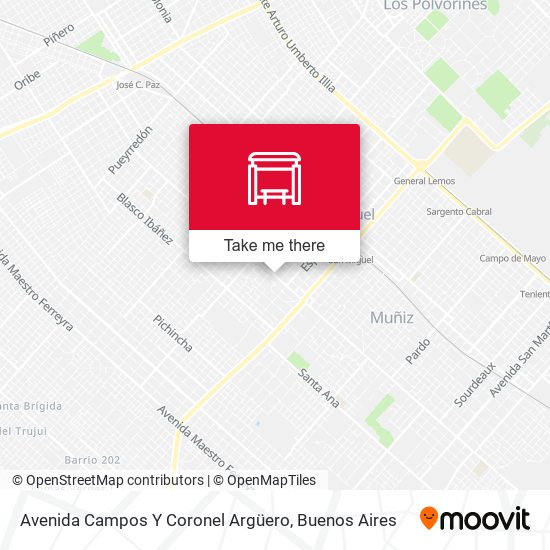 Mapa de Avenida Campos Y Coronel Argüero