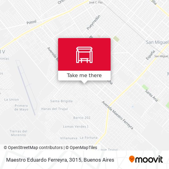 Maestro Eduardo Ferreyra, 3015 map