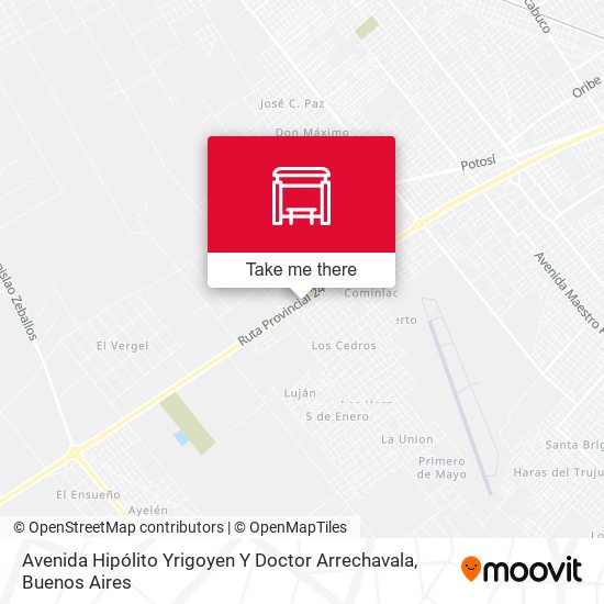 Mapa de Avenida Hipólito Yrigoyen Y Doctor Arrechavala