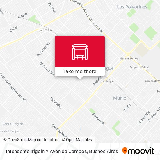 Intendente Irigoin Y Avenida Campos map