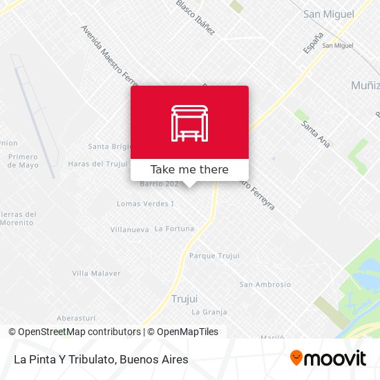 La Pinta Y Tribulato map