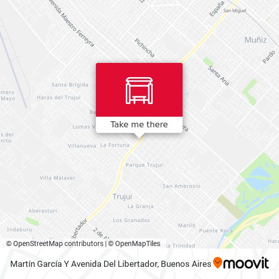 Martín García Y Avenida Del Libertador map