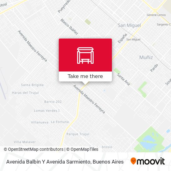 Avenida Balbín Y Avenida Sarmiento map