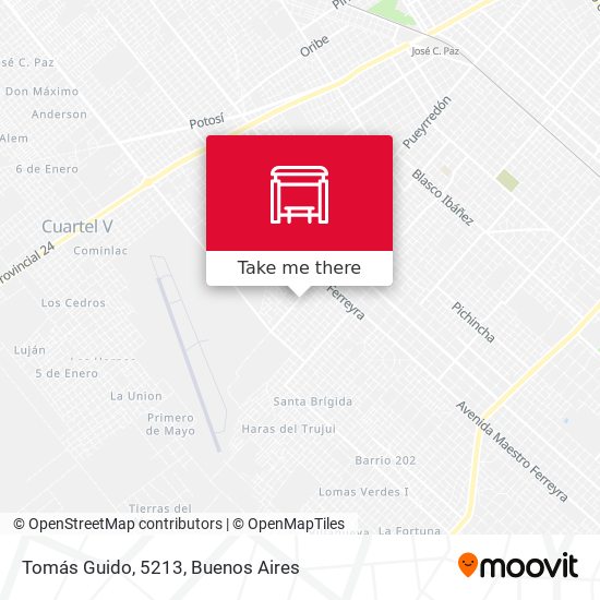 Tomás Guido, 5213 map