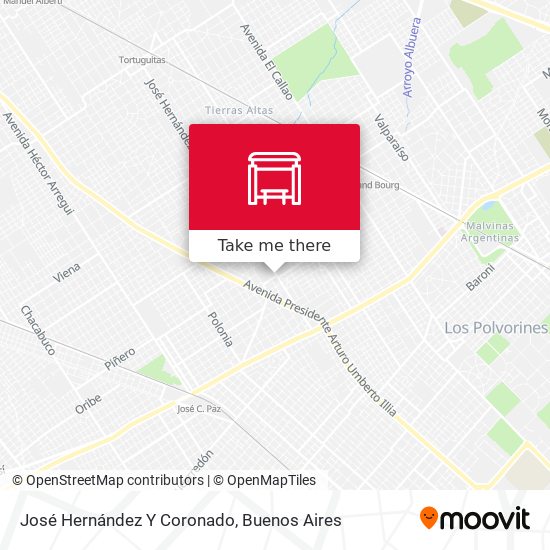 José Hernández Y Coronado map