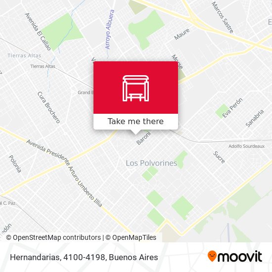 Hernandarias, 4100-4198 map