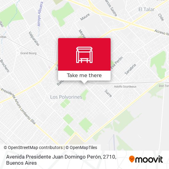 Avenida Presidente Juan Domingo Perón, 2710 map