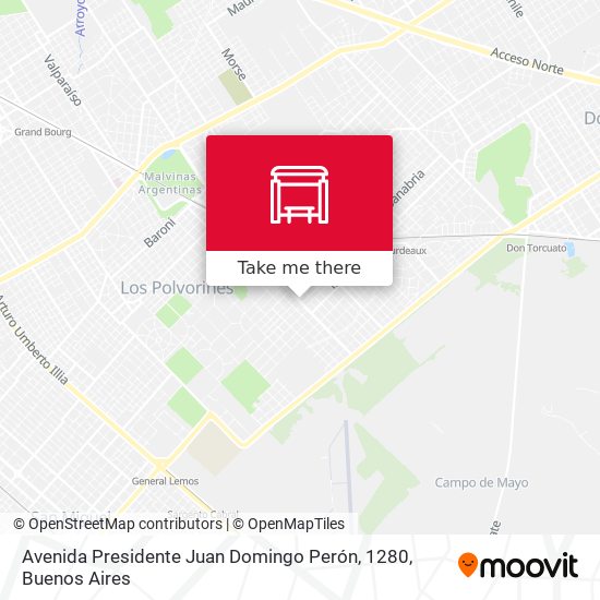 Mapa de Avenida Presidente Juan Domingo Perón, 1280