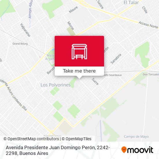 Mapa de Avenida Presidente Juan Domingo Perón, 2242-2298