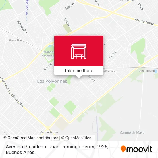 Mapa de Avenida Presidente Juan Domingo Perón, 1926