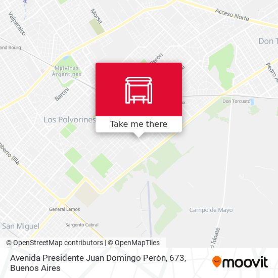 Avenida Presidente Juan Domingo Perón, 673 map