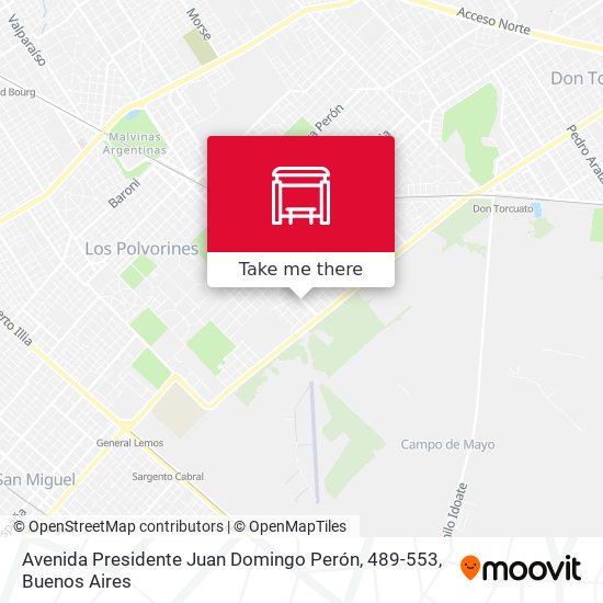 Avenida Presidente Juan Domingo Perón, 489-553 map