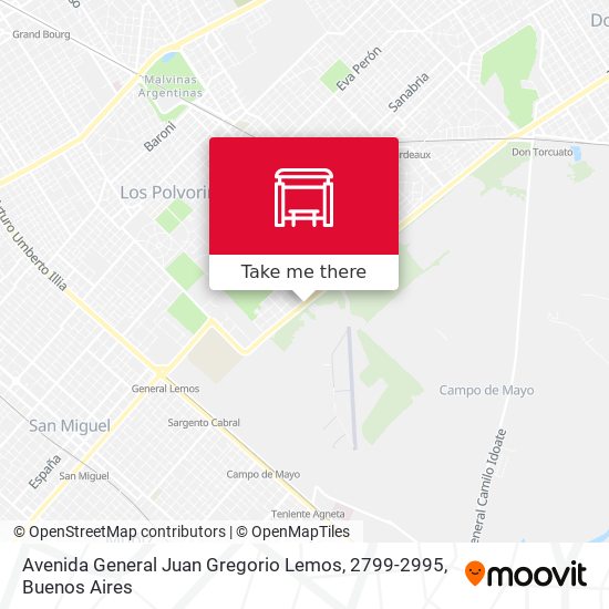 Avenida General Juan Gregorio Lemos, 2799-2995 map