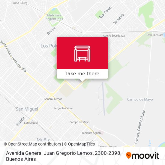 Avenida General Juan Gregorio Lemos, 2300-2398 map