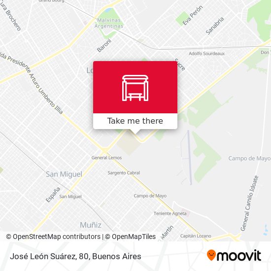 Mapa de José León Suárez, 80