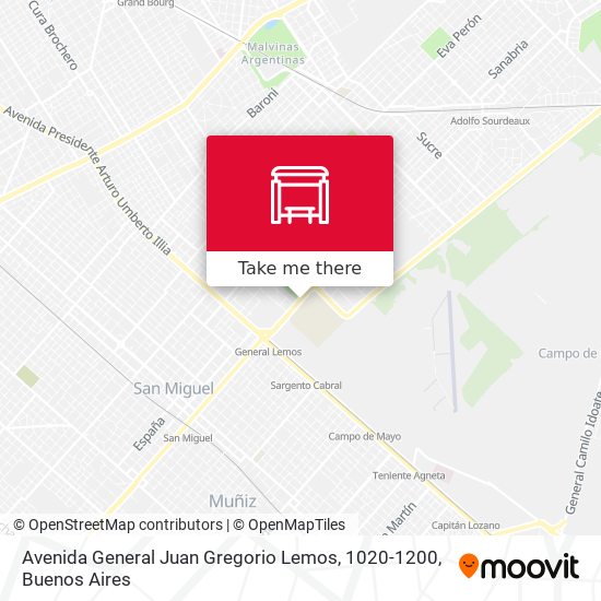 Avenida General Juan Gregorio Lemos, 1020-1200 map