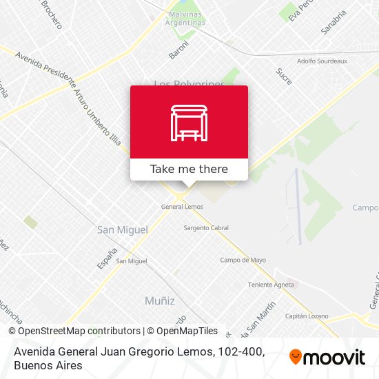 Avenida General Juan Gregorio Lemos, 102-400 map