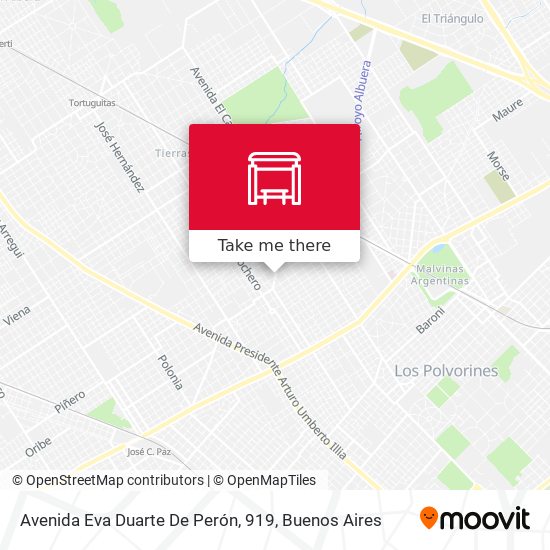 Avenida Eva Duarte De Perón, 919 map