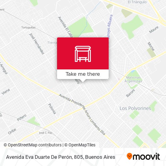 Mapa de Avenida Eva Duarte De Perón, 805