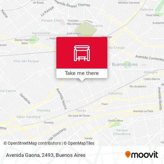 Mapa de Avenida Gaona, 2493