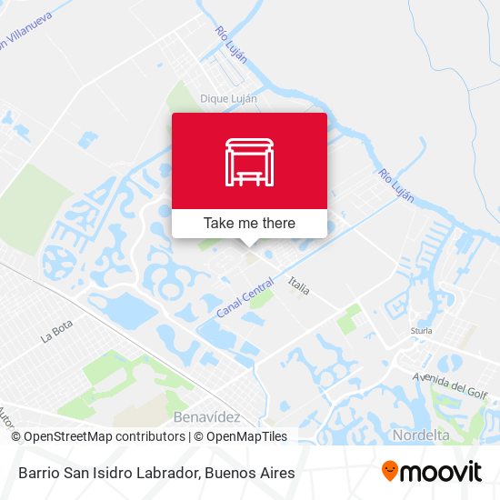 Barrio San Isidro Labrador map