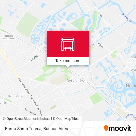 Barrio Santa Teresa map