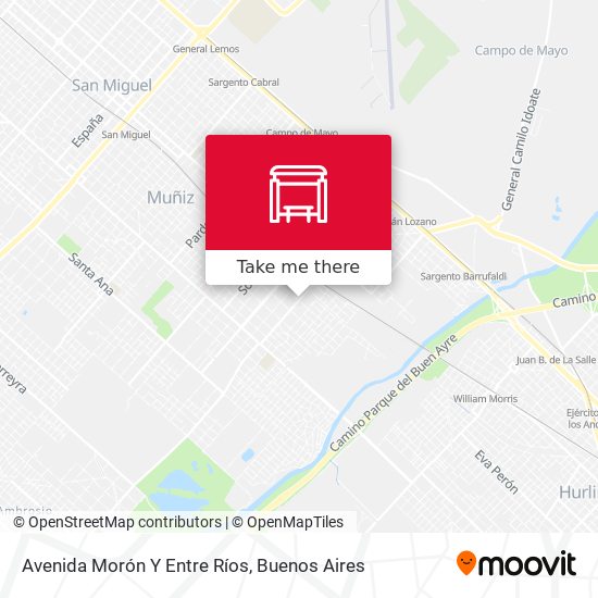 Avenida Morón Y Entre Ríos map