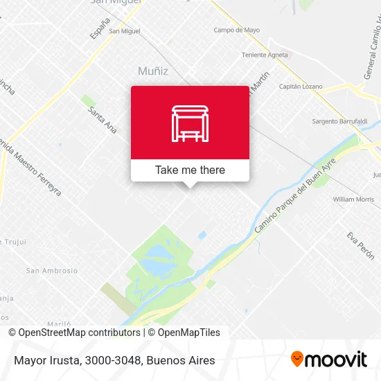 Mayor Irusta, 3000-3048 map