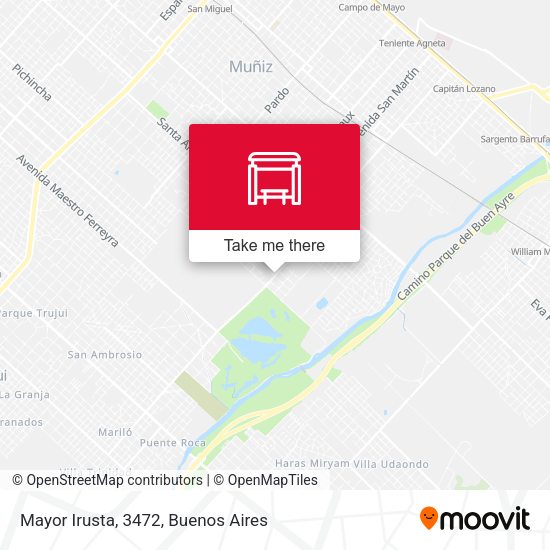 Mayor Irusta, 3472 map