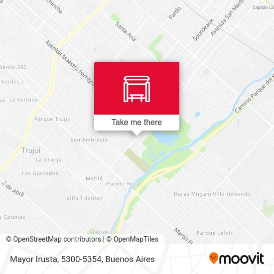 Mayor Irusta, 5300-5354 map