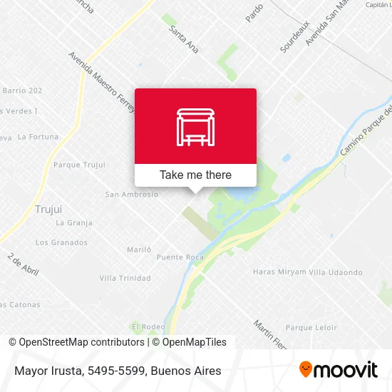 Mayor Irusta, 5495-5599 map