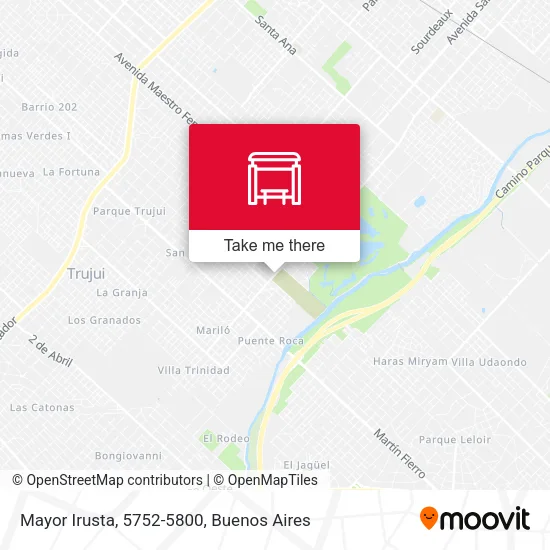 Mayor Irusta, 5752-5800 map