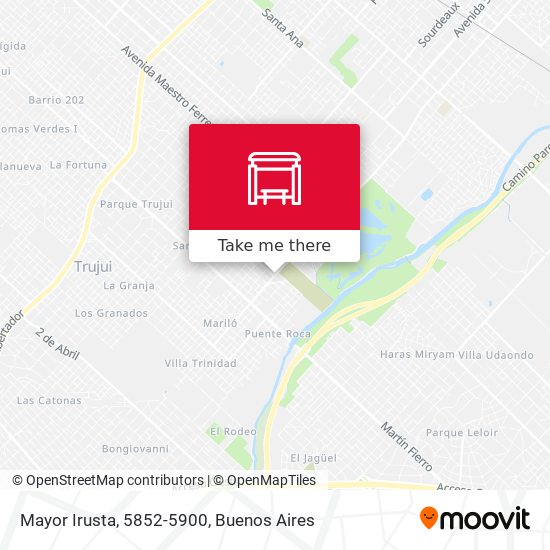Mayor Irusta, 5852-5900 map