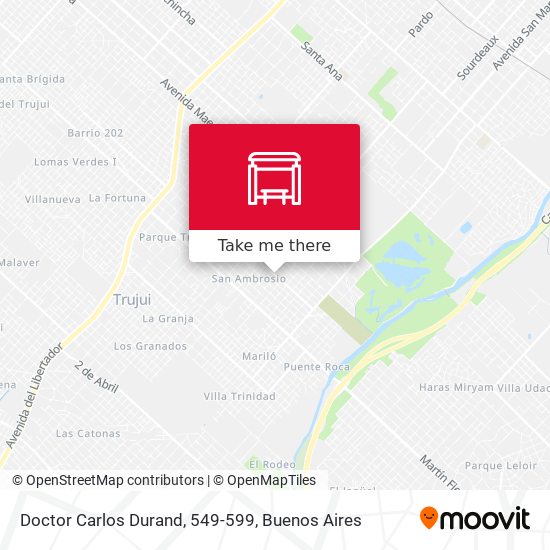 Doctor Carlos Durand, 549-599 map