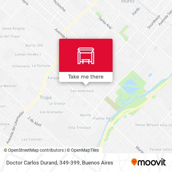 Doctor Carlos Durand, 349-399 map