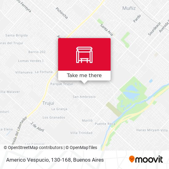 Americo Vespucio, 130-168 map