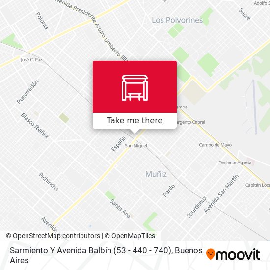 Mapa de Sarmiento Y Avenida Balbín (53 - 440 - 740)