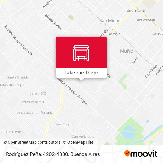 Rodríguez Peña, 4202-4300 map