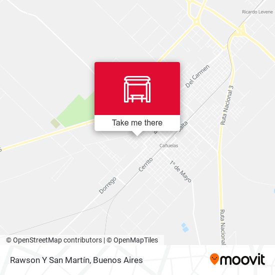 Rawson Y San Martín map