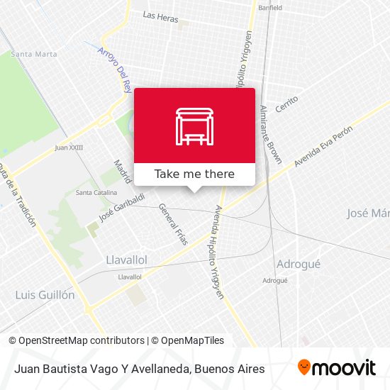 Juan Bautista Vago Y Avellaneda map