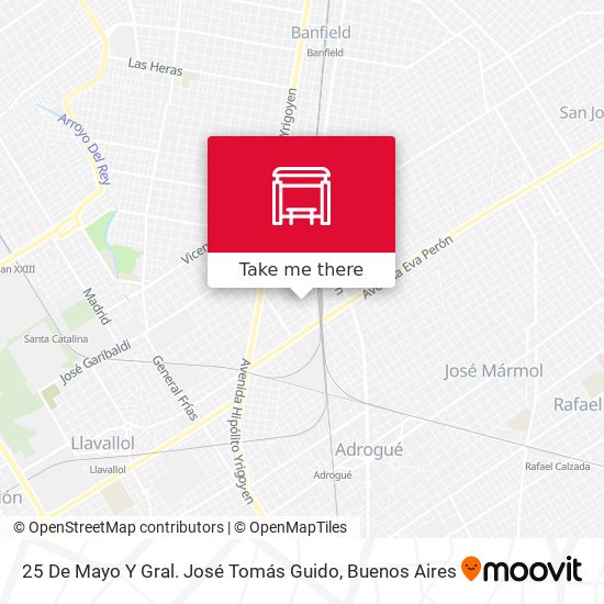 25 De Mayo Y Gral. José Tomás Guido map