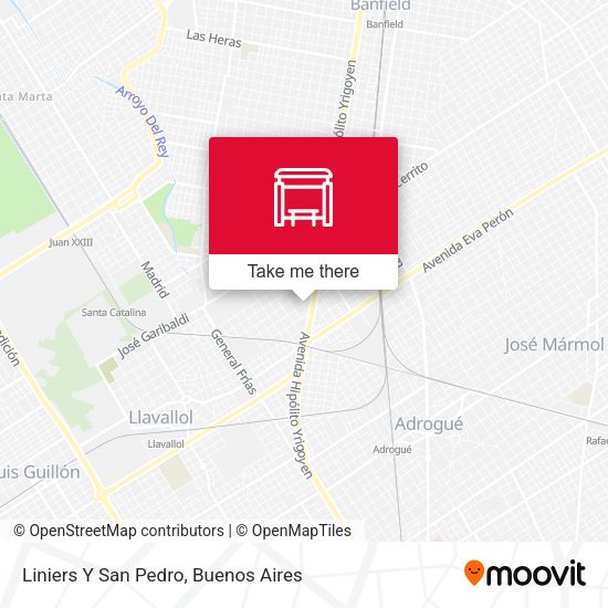 Liniers Y San Pedro map