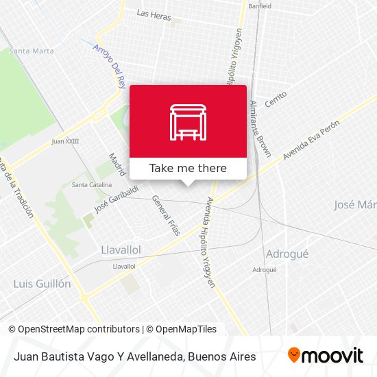Juan Bautista Vago Y Avellaneda map
