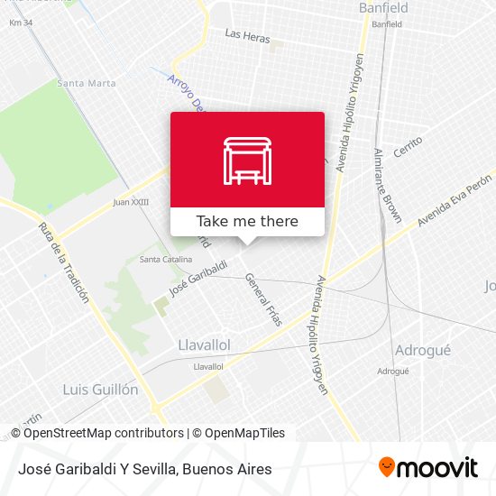 José Garibaldi Y Sevilla map