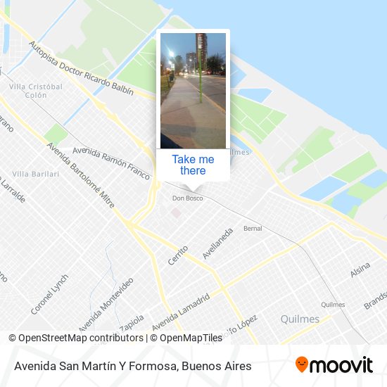 Avenida San Martín Y Formosa map