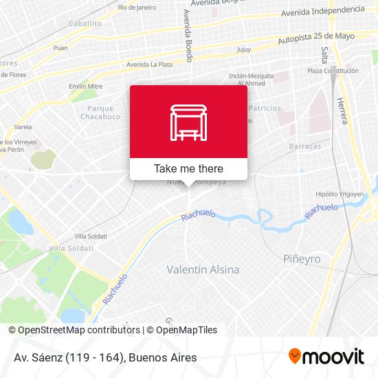 Mapa de Av. Sáenz (119 - 164)