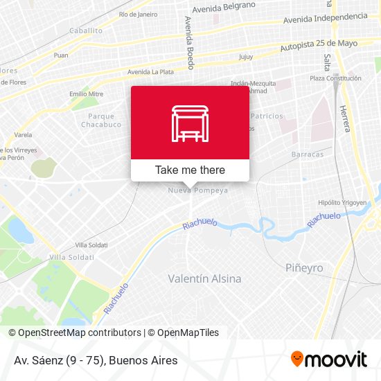 Mapa de Av. Sáenz (9 - 75)