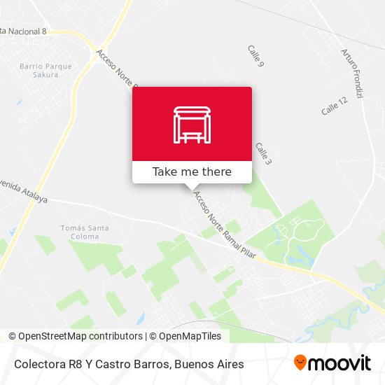 Colectora R8 Y Castro Barros map