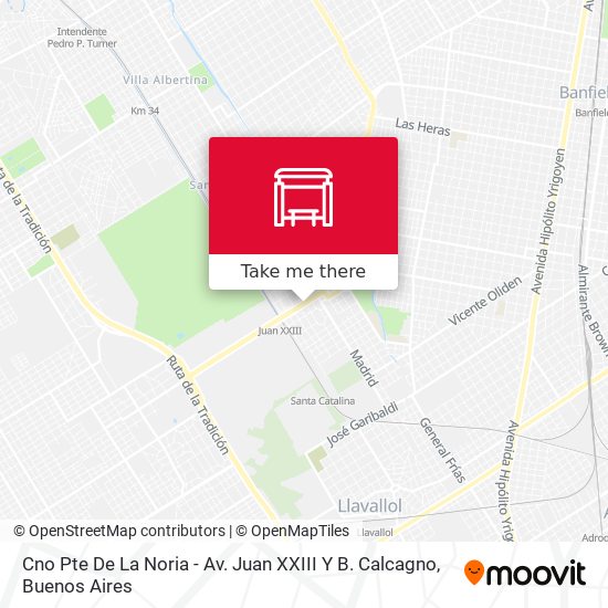 Mapa de Cno Pte De La Noria - Av. Juan XXIII Y B. Calcagno